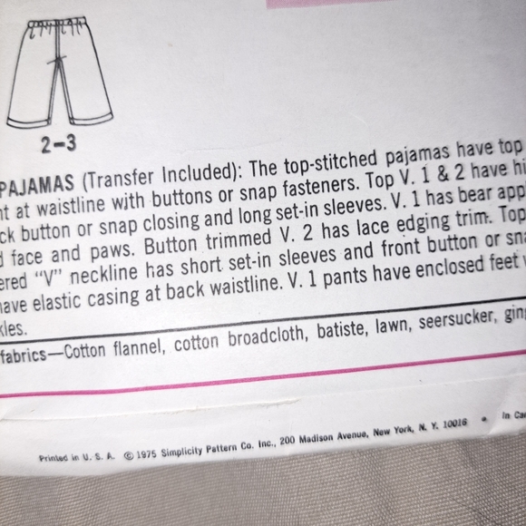 Simplicity 1975 vintage toddler pattern size 2 🐴⭐️ - Picture 5 of 6